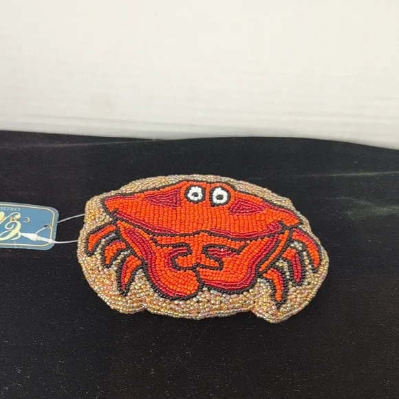 Red Beaded Crab Mini Bag - Picture 3 of 5